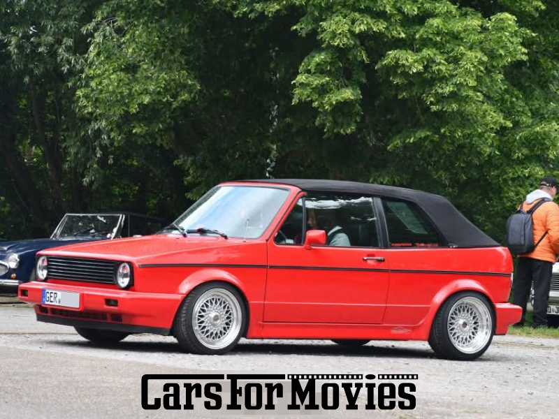 CarsForMovies | Volkswagen Golf 1 US Modell  1993 Deutschland Rot Schwarz Zivilfahrzeug Cabrio DE - Rheinland-Pfalz 7715 tuning leder